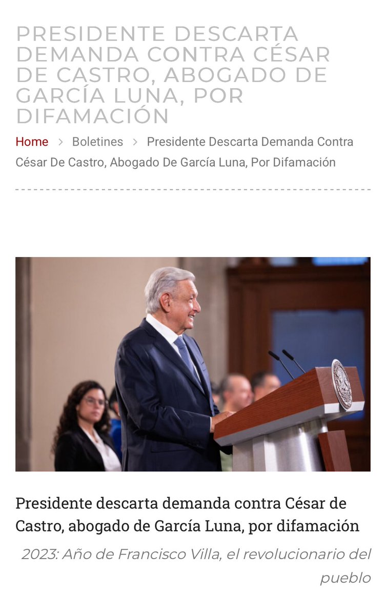 Anclaran's tweet image. Alguien avísele a la presidentA @Claudiashein que su jefe político AMLO ya amenazó con demandar a un abogado gringo por difamación y terminó reculando.
Hay que evitar que haga el ridículo y quedé 🤡
O será que solo buscar un distractor?
@JACrespo1 @Vivianolala @CarlaEUrenaA…