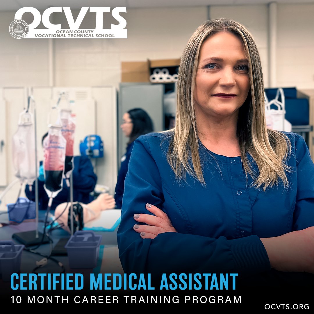 10 Month Career focused hands-on training in Certified Medical Assistant. OCVTS programs offer cutting-edge training in our state-of-the-art facilities. Licensed Practical Nursing👩🏽‍⚕️⚕️🏥 💉

Classes Start in September. Apply Today! ➡️ocvts.org/10month