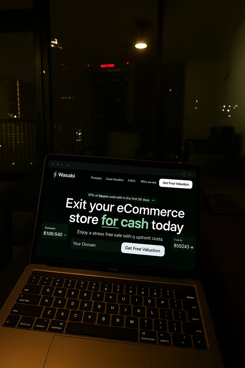 wasabi_will's tweet image. Just sold a store today for $325,000
- Only 6 months old
- Just 2 products
- Sold 15 days after going live
You’re ignoring a guaranteed 7-figure exit playbook
RT + comment “1M” and I’ll walk you through exactly how we pulled it off
(must follow for DM)