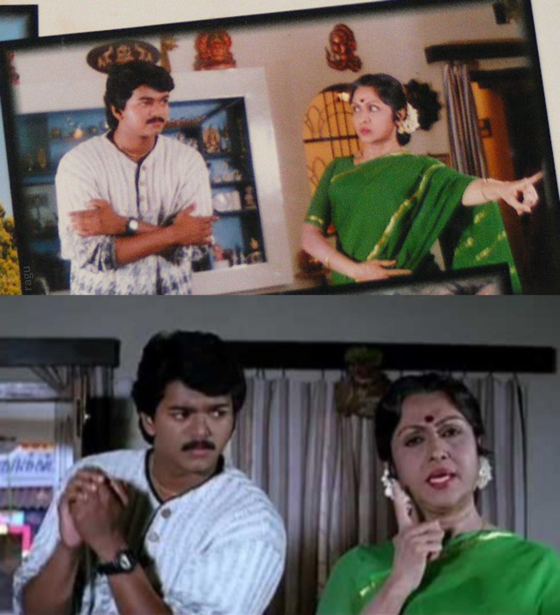 #Vijay with #SarojaDevi in #OnceMore Movie 💚

#OnceMoreMovie #OnceMore1997 
#ilayathalapathy <a href="/actorvijay/">Vijay</a>