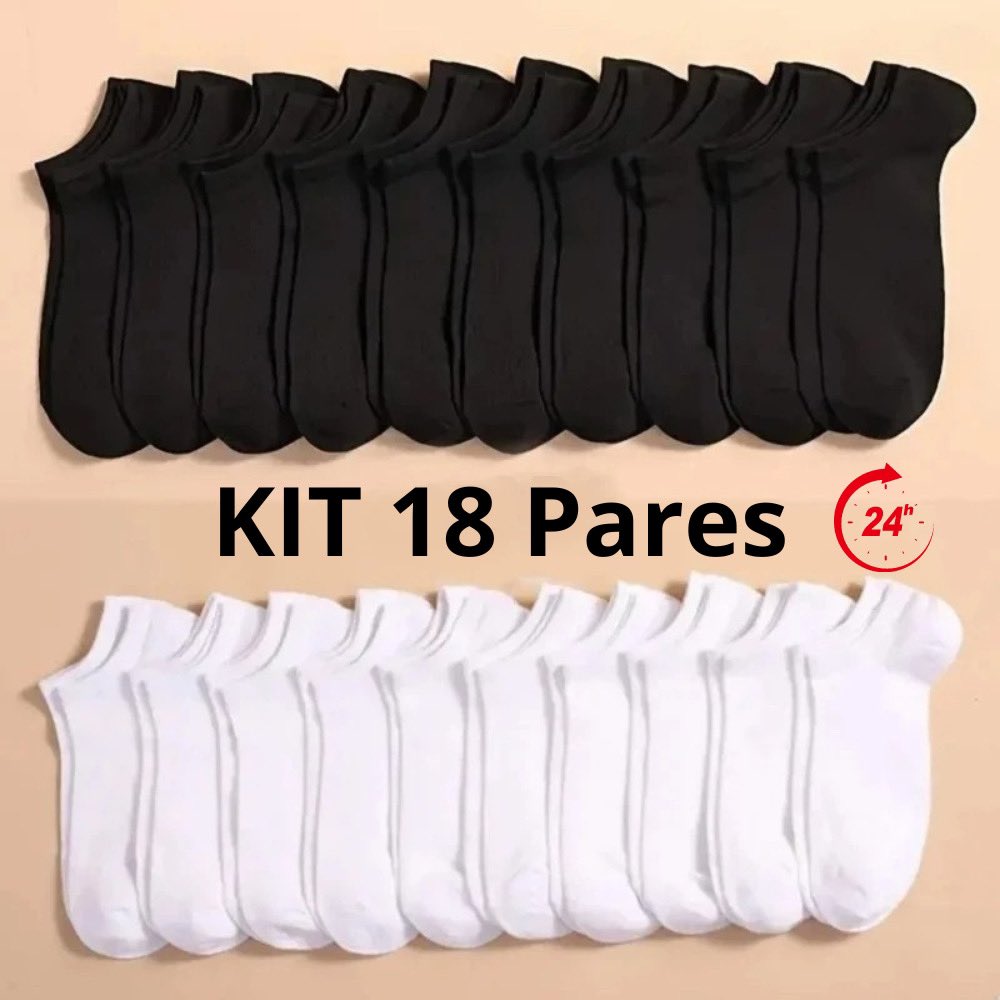 Chega de meia furada 🧦

Kit 18 Pares de Meias Soquete Cano Curto Masculina Feminina Unissex por R$11,99 - R$36,99. 

s.shopee.com.br/30d0S3s9uB