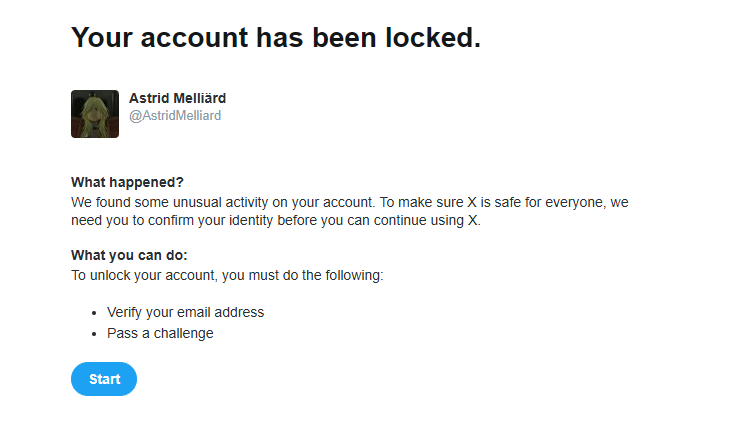 AstridMelliard's tweet photo. Lore Department voided my account, but I managed to get it back.. https://t.co/xata3IA81Y
