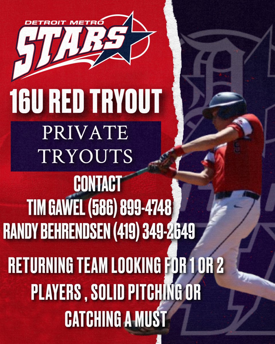16U Red is looking to round out an already talented roster. Contact coach to set up your private workout.