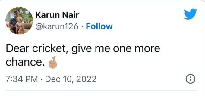 Tech_PRGMR_Ashu's tweet image. Thank you, #KarunNair, for all the memories in #TestCricket. It's time to show the Ranji bowlers your level. #ENGvIND