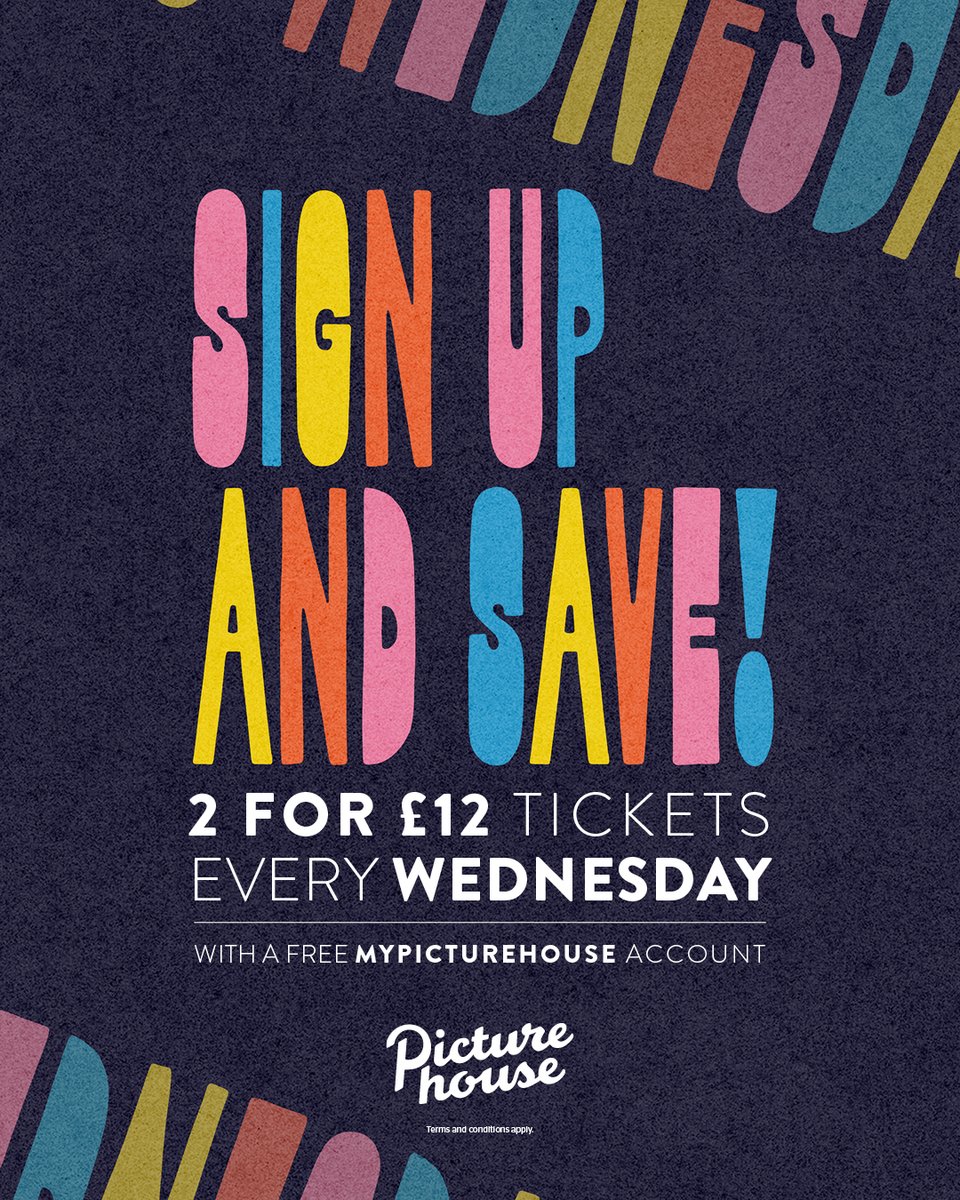 Midweek blues? Flip your Wednesday with Big Wednesday at Picturehouse! 🎬 MyPicturehouse members (it’s free!) get 2 tickets for just £12, every Wednesday. Big movies, big savings. 😎
🔗 picturehouses.com/bigwednesday
