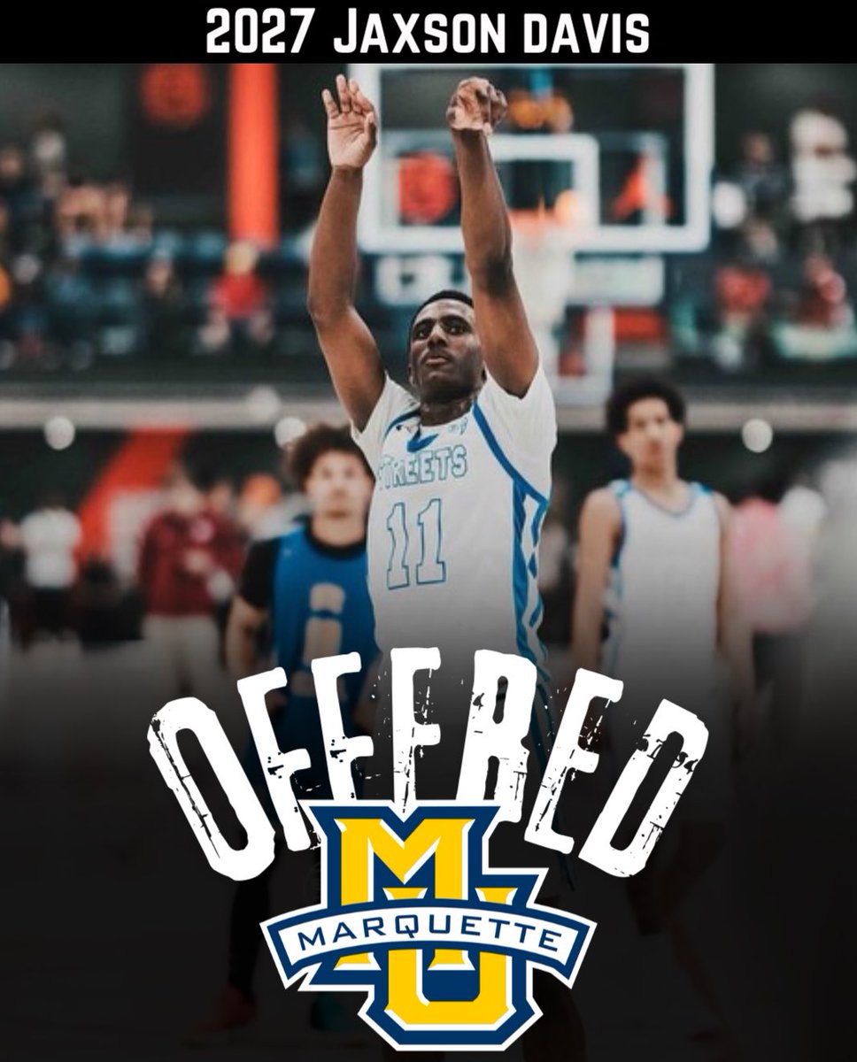 Illinois Sports Updates (@sports4illinois) on Twitter photo 2027 Jaxson Davis picks up offer from Marquette🔵🟡 <a href="/_JaxsonDavis/">Jaxson Davis</a> <a href="/MeanstreetsEYB/">Nike Meanstreets</a> <a href="/WTHS_BD_Bball/">Warren Township High School Boys Basketball</a> 2027 Jaxson Davis picks up offer from Marquette🔵🟡 <a href="/_JaxsonDavis/">Jaxson Davis</a> <a href="/MeanstreetsEYB/">Nike Meanstreets</a> <a href="/WTHS_BD_Bball/">Warren Township High School Boys Basketball</a>