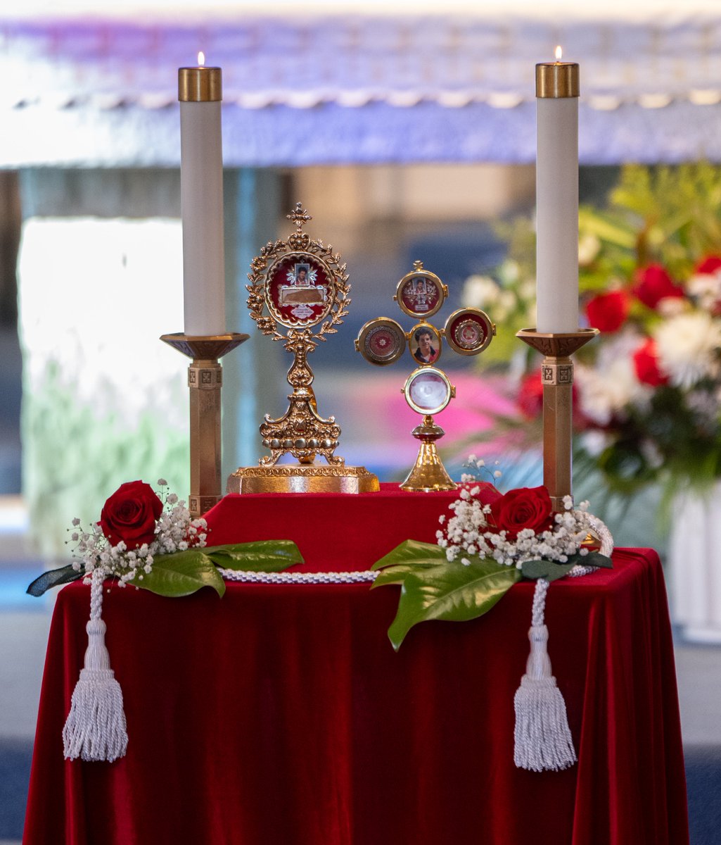 ArchdioceseSF's tweet image. The Archdiocese of San Francisco hosted the relics of Blessed Carlo Acutis the first week of July at St. Pius X Catholic Church in Redwood City, St. Raphael Catholic Church in San Rafael, and Our Lady of Perpetual Help Catholic Church in Daly City.
Read more about the visit…