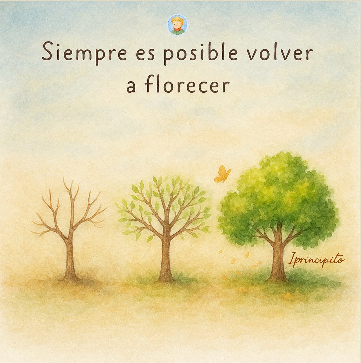 iPrincipito's tweet image. Incluso después del invierno más frío, siempre llega la primavera.