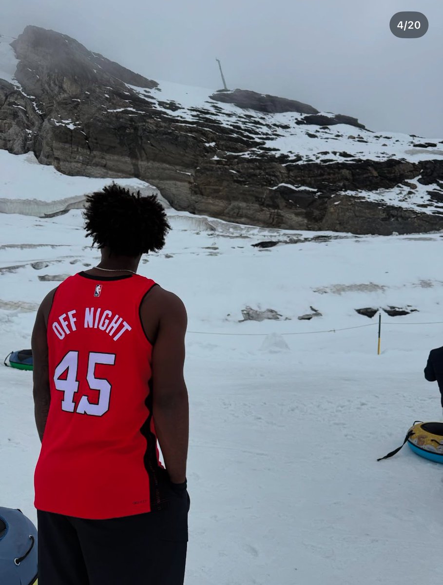 MiamiClip's tweet image. Davion Mitchell rocking his jersey in Switzerland 😭🔥