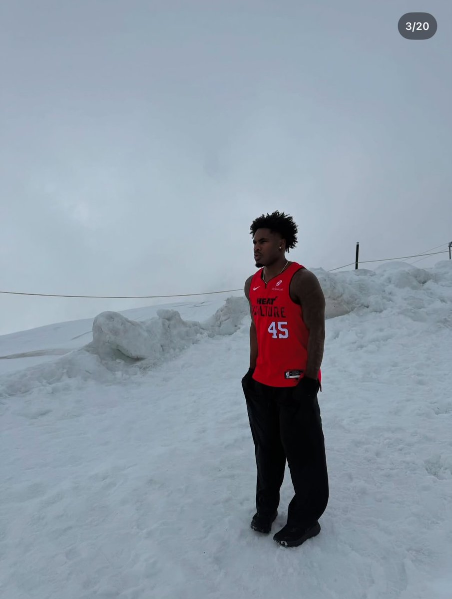 MiamiClip's tweet image. Davion Mitchell rocking his jersey in Switzerland 😭🔥
