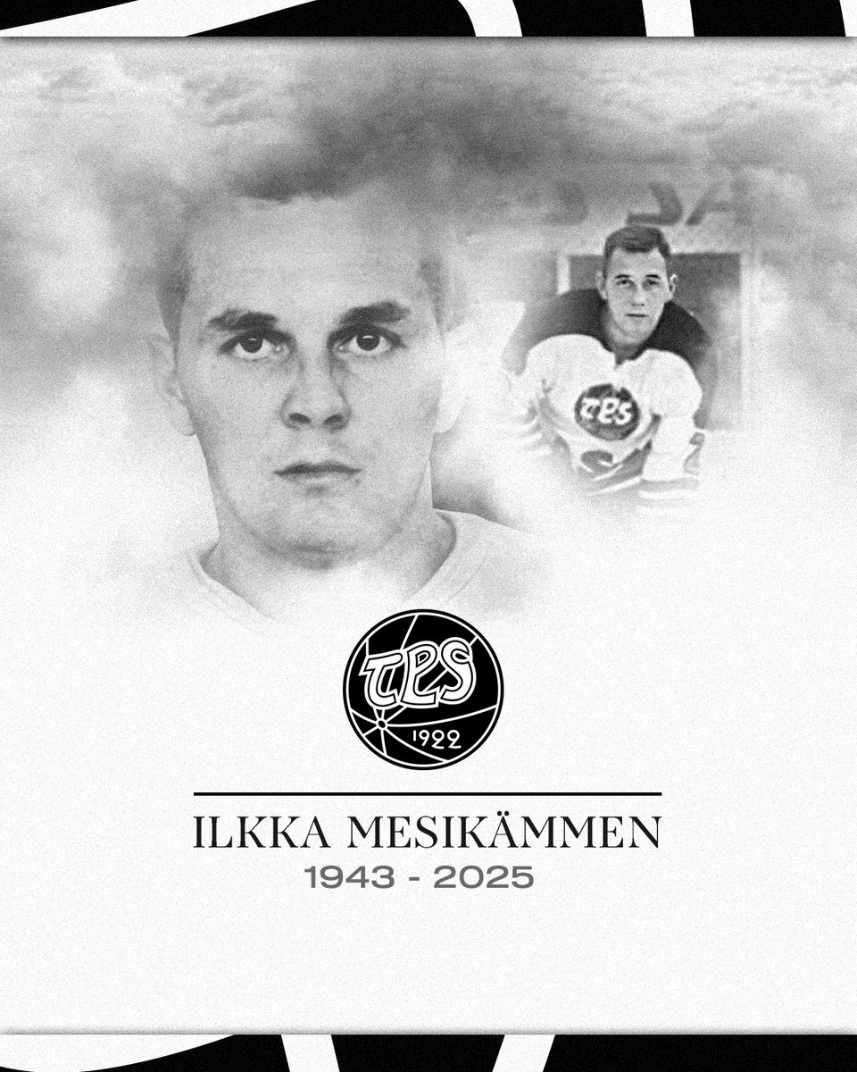 🕊️ HC TPS:n yhteisö ottaa vastaan suru-uutisen syvän haikeuden ja kunnioituksen saattelemana.

Entinen TPS:n puolustaja, kapteeni, TPS:n Hockey Hall of Fame -jäsen ja Jääkiekkoleijona Ilkka Mesikämmen on menehtynyt.

Lepää rauhassa. ❤️

#HCTPS #Turku #Liiga