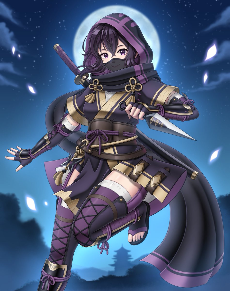 Next in the Morgan alt design series is Ninja! She’s feeling sneakier than usual… 
#FireEmblem #FEHeroes