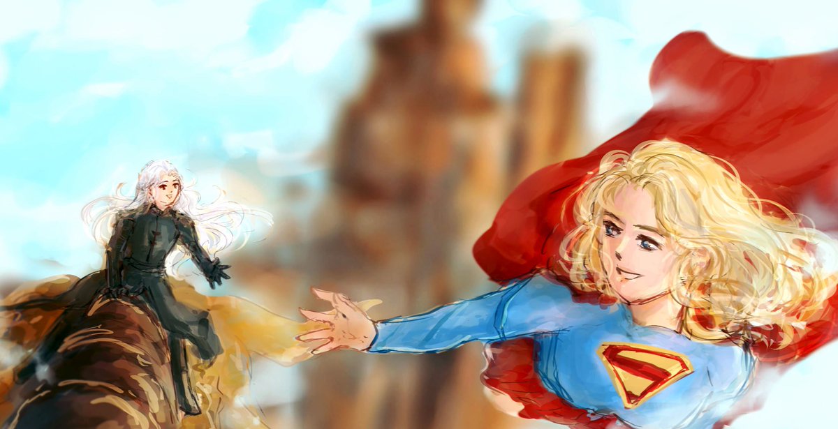 flying friends ☺
#supergirl #rhaenyra