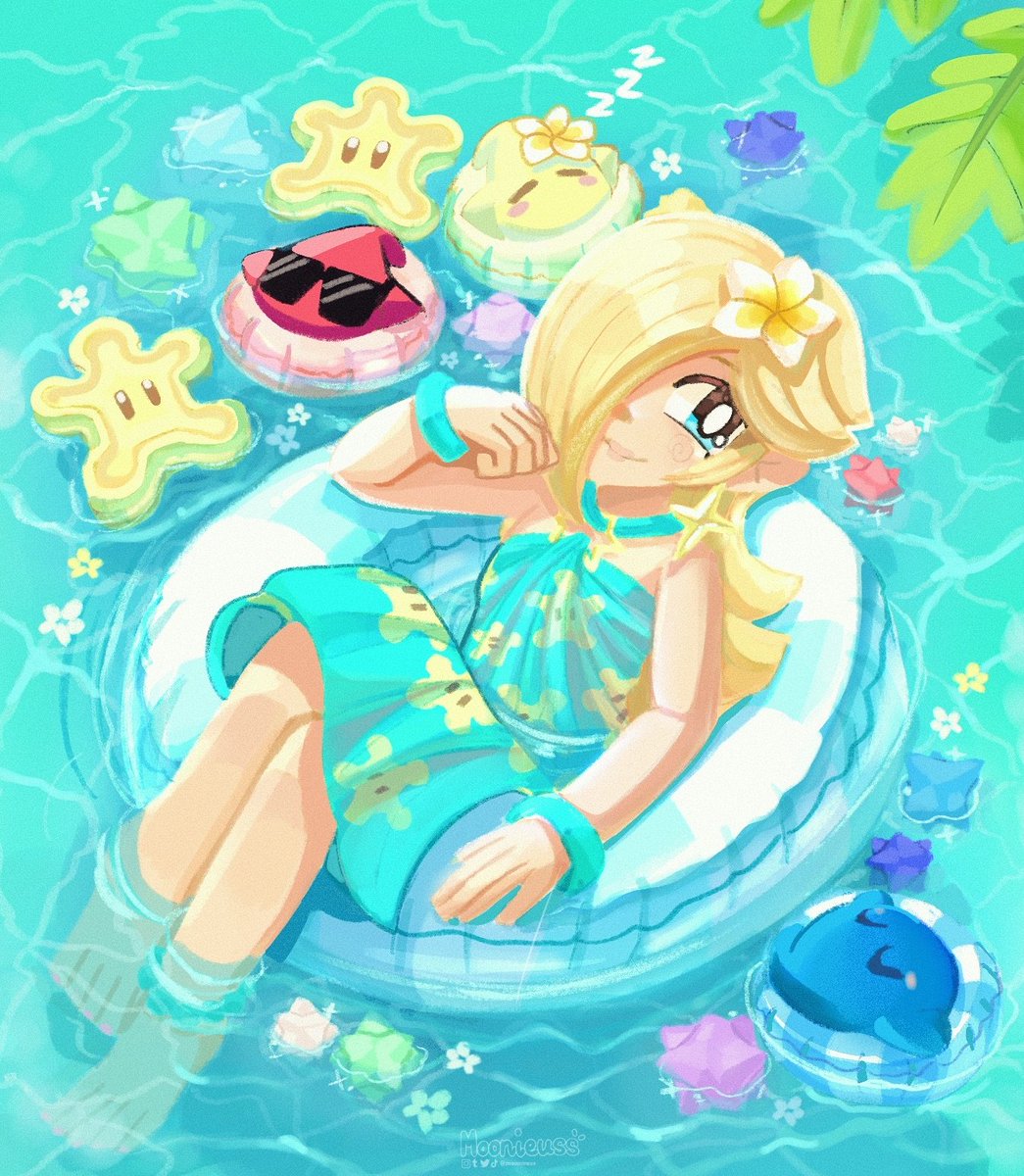 Summertime with Rosalina ☀️✨

#PrincessRosalina #NintendoFanart #SuperMario #Nintendo #ロゼッタ