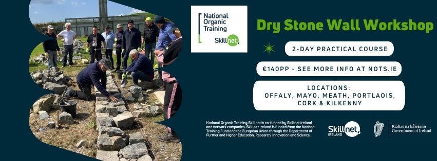 National Organic Training Skillnet (@natorgskill) on Twitter photo π§± Our popular 2-day Dry Stone Wall Workshops are coming to even more counties!
π Offaly
π Meath
π Mayo
π Portlaoise
π Cork
π Kilkenny
πΆ β¬140 pp
π§€ Learn to build, maintain & repair walls β hands-on!
π Book now: nots.courseco.co/course-detail/β¦
π Info: Karl 087 399 8323 π§± Our popular 2-day Dry Stone Wall Workshops are coming to even more counties!
π Offaly
π Meath
π Mayo
π Portlaoise
π Cork
π Kilkenny
πΆ β¬140 pp
π§€ Learn to build, maintain & repair walls β hands-on!
π Book now: nots.courseco.co/course-detail/β¦
π Info: Karl 087 399 8323
