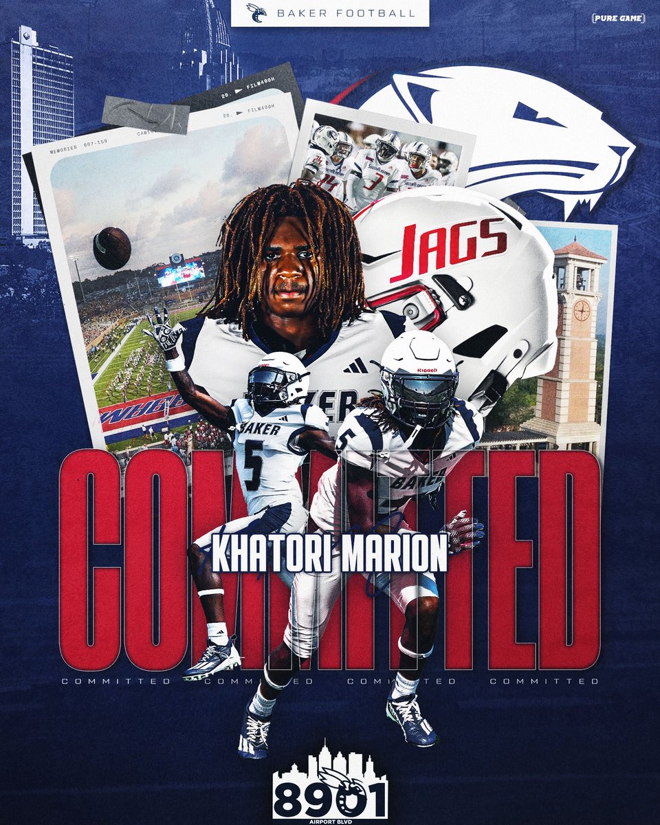 BakerHSFootball's tweet image. Congratulations to Khatori Marion on his big commitment to @SouthAlabamaFB #SWARM25