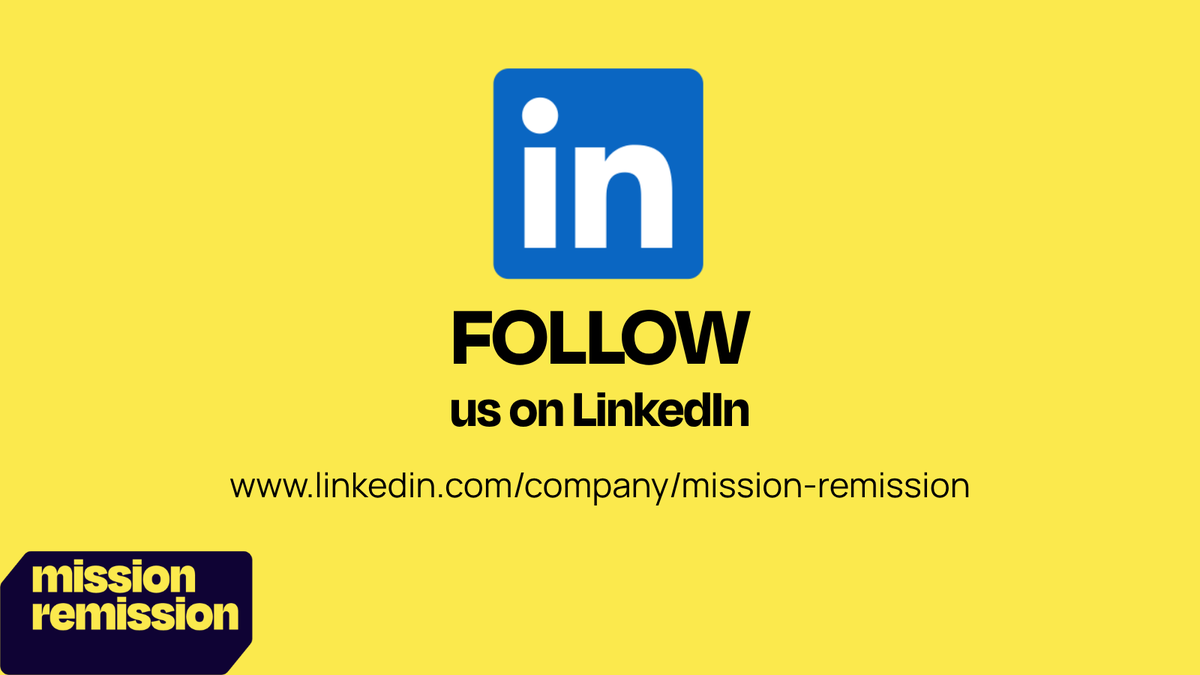 Mission_Rem's tweet image. We’re back on LinkedIn - come and say hello! 👋

If you’re part of our amazing community on here and you’re on LinkedIn, we’d love you to follow us there too. Your support means the world to us.

#MissionRemission #FollowUs #LinkedInCommunity #CancerSurvivors #SupportAndChange