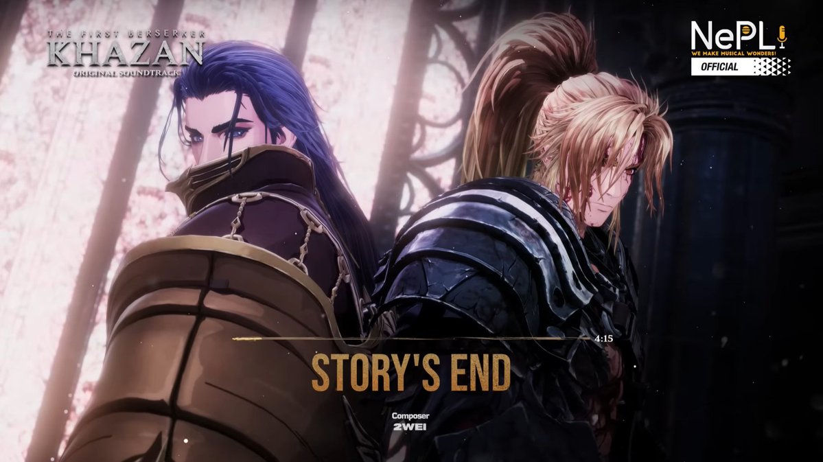 PlayKhazan's tweet image. Strengthen your day with the Extended Soundtrack for The First Berserker: Khazan, available to listen to now on YouTube. Featuring the end credit's theme Story's End from 2WEI.
🎵 bit.ly/44K6tGW