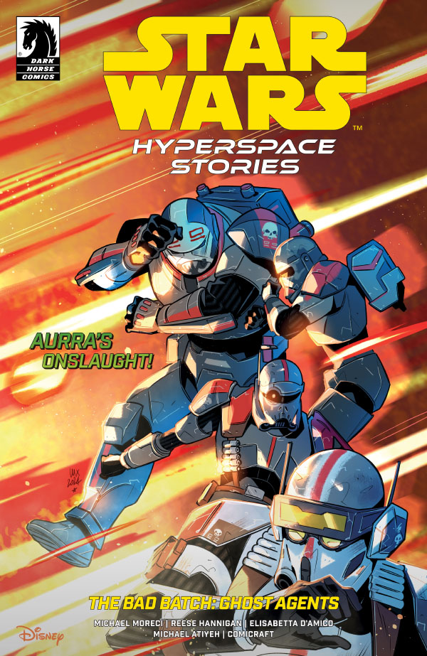 Dark Horse Comics (@darkhorsecomics) on Twitter photo Star Wars: Hyperspace Stories: The Bad Batch--Ghost Agents comes to its conclusion this week with issue #5! Catch up on issues #1-4: bit.ly/3Inysne
By <a href="/MichaelMoreci/">Michael Moreci</a>, <a href="/Reesehannart/">Reese Hannigan</a>, <a href="/ElisabettaDAm12/">Elisabetta D’Amico</a>, <a href="/atiyehcolors/">Michael Atiyeh</a>, <a href="/Comicraft/">COMICRAFT!</a>. With cover from <a href="/ValeriaFavoccia/">Lux</a> Star Wars: Hyperspace Stories: The Bad Batch--Ghost Agents comes to its conclusion this week with issue #5! Catch up on issues #1-4: bit.ly/3Inysne
By <a href="/MichaelMoreci/">Michael Moreci</a>, <a href="/Reesehannart/">Reese Hannigan</a>, <a href="/ElisabettaDAm12/">Elisabetta D’Amico</a>, <a href="/atiyehcolors/">Michael Atiyeh</a>, <a href="/Comicraft/">COMICRAFT!</a>. With cover from <a href="/ValeriaFavoccia/">Lux</a>