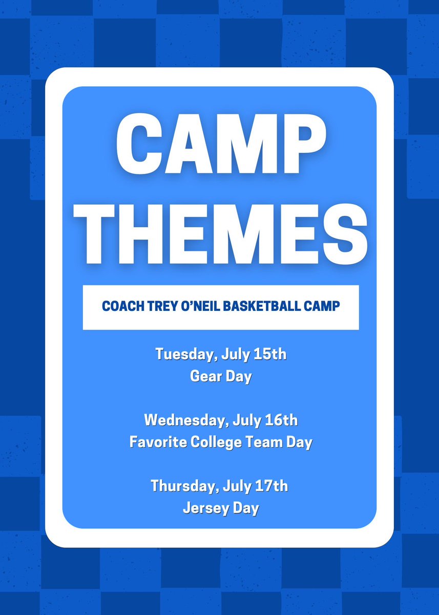 AndoverHoops's tweet image. Excited to see all our campers tomorrow!
It’s not too late to sign up. Walk ups welcome.
🔗: forms.gle/WTq6wh28hh7DuG…
Make sure your camper doesn’t miss out on the fun and participate in our daily themes. ⛹️♂️🏀⤵️