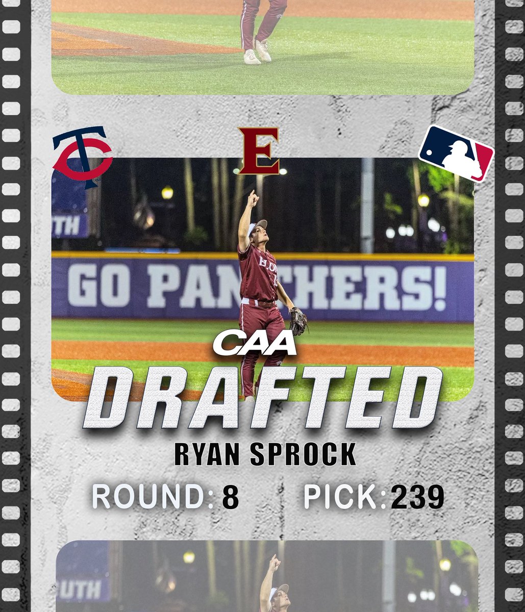 CAASports's tweet image. ⚾️ With the 239th pick in the @mlb Draft, the @twins select @elonbaseball’s Ryan Spock!
#CAABaseball