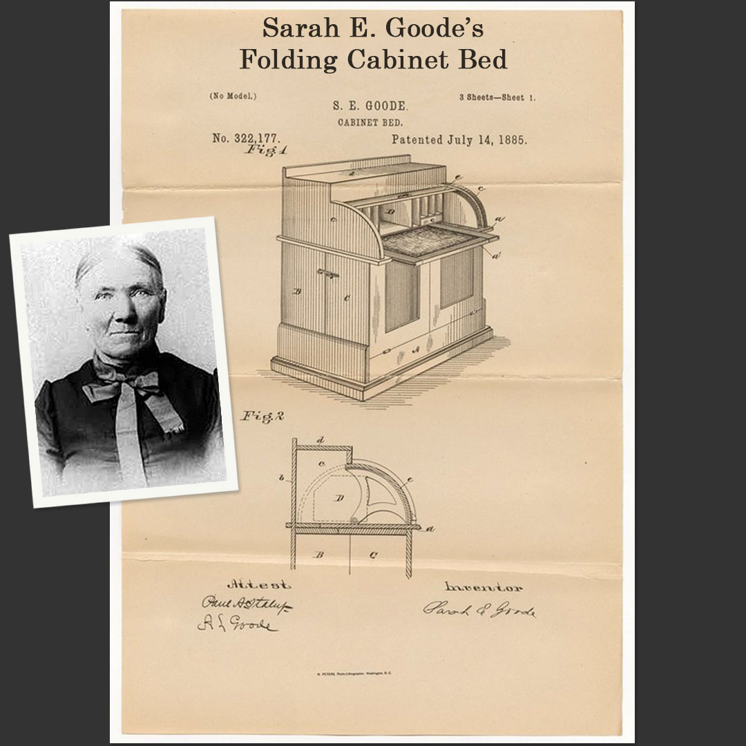 ALPLM's tweet image. #OnTheDay in #ILHistory – July 14, 1885
Chicago’s Sarah E. Goode became one of the first Black women to earn a U.S. patent — for a bed that folded into a desk. Her invention helped families maximize space and paved the way for the modern Murphy bed. #ALPLM #STEM #BlackInventors