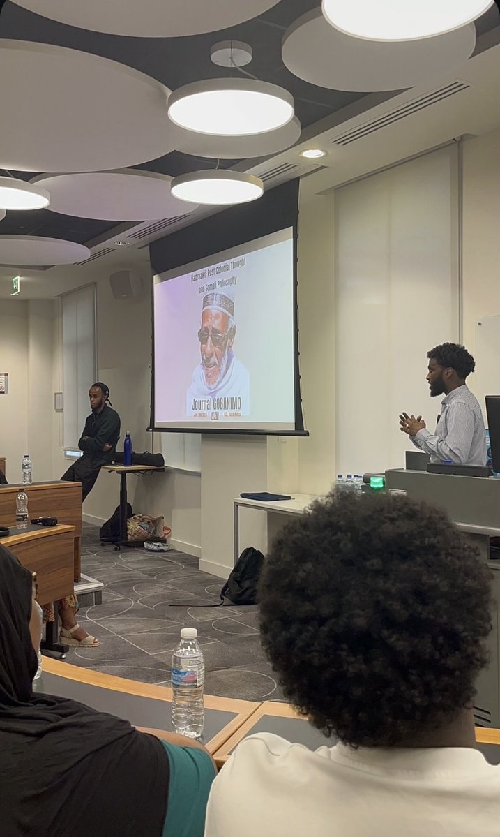 Gobanimo (@journalgobanimo) on Twitter photo Our deep thanks to all who attended 'Two Events, Two Weeks: Critical Horizons in Somali Thought'. With profound insights from <a href="/Ibn_Asad2/">محمود أبو احمد</a> and <a href="/TheNabaddoon/">Ibrahim Hirsi 🛡️</a> —early Islamic governance to Hadraawi’s intellectual legacy—spurring the Somali imagination towards authentic healing futures Our deep thanks to all who attended 'Two Events, Two Weeks: Critical Horizons in Somali Thought'. With profound insights from <a href="/Ibn_Asad2/">محمود أبو احمد</a> and <a href="/TheNabaddoon/">Ibrahim Hirsi 🛡️</a> —early Islamic governance to Hadraawi’s intellectual legacy—spurring the Somali imagination towards authentic healing futures