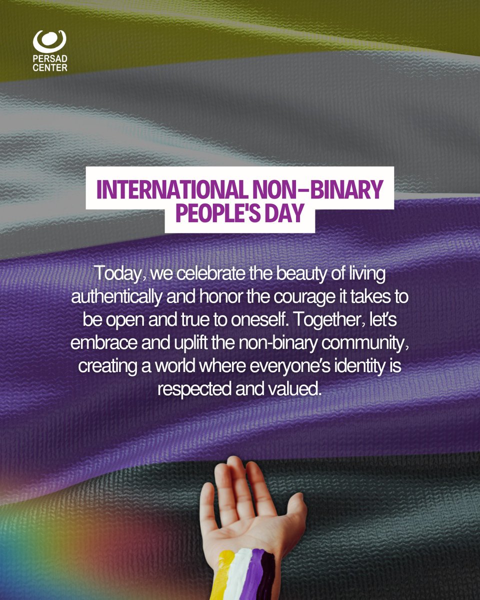 PghCHR's tweet image. International Non-Binary People's Day: Today, we celebrate the beauty of living authentically and honor the courage it takes to be open and true to oneself. Together, let's create a world where everyone's identity is respected and valued.