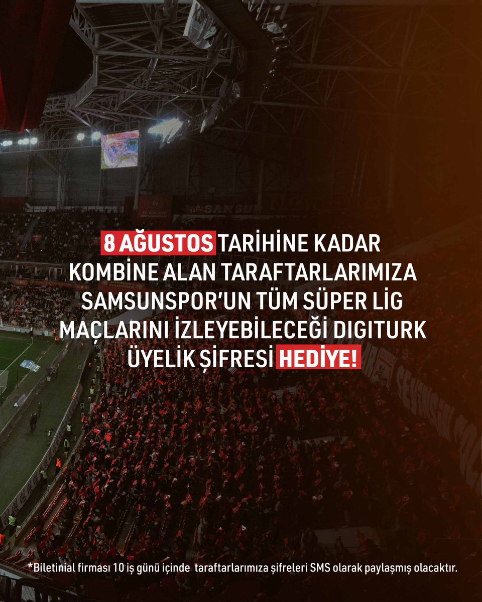 🎟️ 2025-2026 Sezonu Kombine Satışı Başlıyor! 🔴⚪

∙  Kadın, öğrenci ve engelli taraftarlarımıza gişe alımlarında %20 indirim!
∙  Kombinelere Avrupa Kupası ve Ziraat Türkiye Kupası maçları dahil!
∙  Koltuklara isim yazdırma fırsatı!
∙  1. ve 2. kategoriden kombine alımı yapan