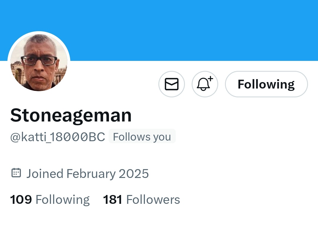 SIFF - Save Indian Family Foundation (@realsiff) on Twitter photo Please follow Stone Age Man, aka Pandurang Katti. He is co-founder of SIFF.
He rejoined recently. His id is <a href="/katti_18000BC/">Stoneageman</a> Please follow Stone Age Man, aka Pandurang Katti. He is co-founder of SIFF.
He rejoined recently. His id is <a href="/katti_18000BC/">Stoneageman</a>