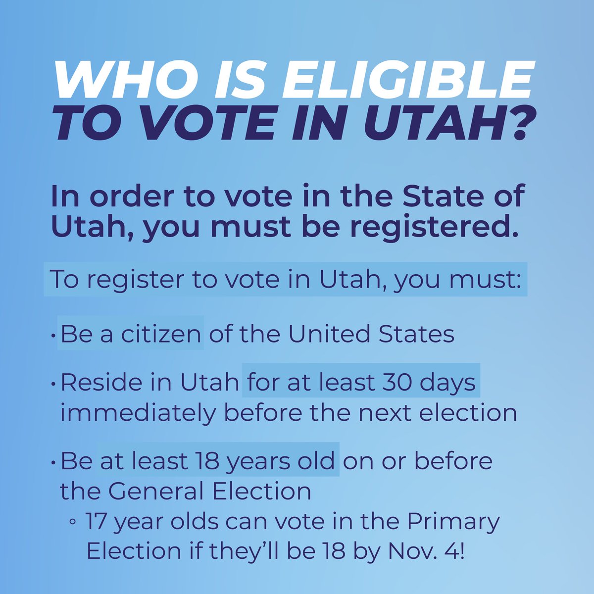 VoteSLCo's tweet image. Here are some answers to frequently asked questions!
Have more questions? Feel free to reach out or visit slco.vote for more info!