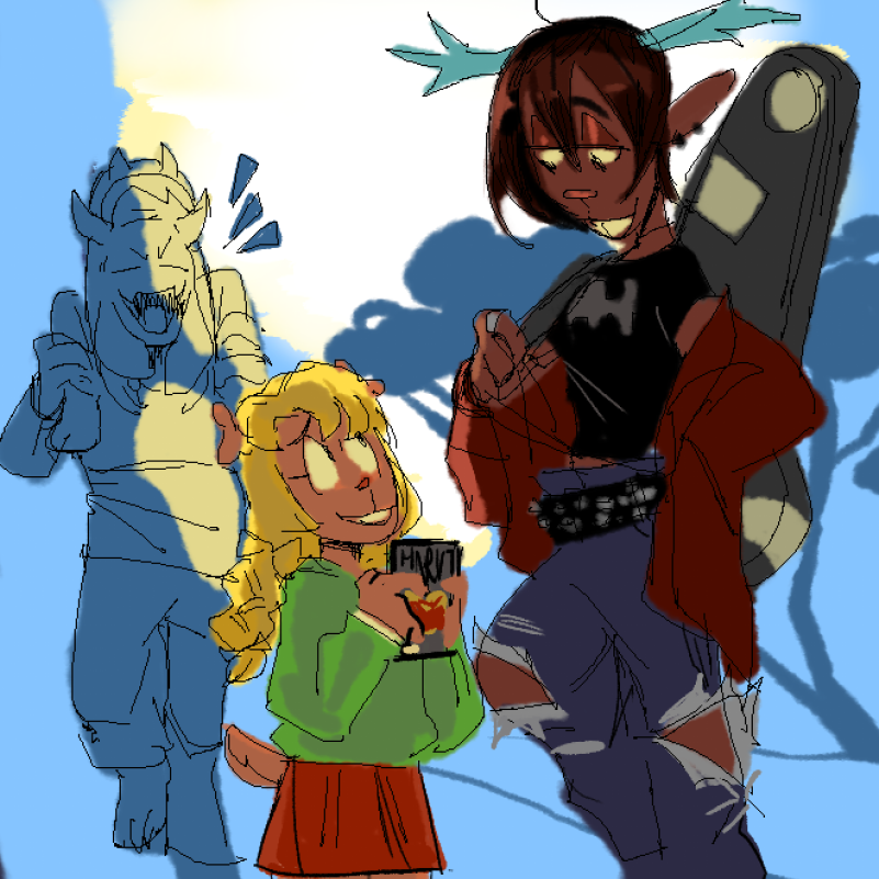 #DELTARUNE #deltarunechapter4 #DessHoliday 
she's cool (but I'm starting to wonder about Human Dess theory tho...)