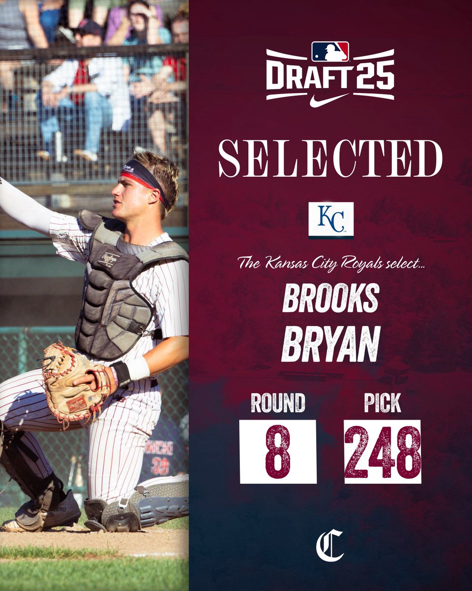 With the 248th pick, the Kansas City Royals select C Brooks Bryan!

Congratulations, Brooks.