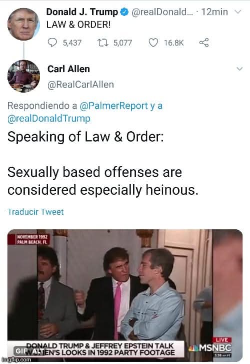 RealCarlAllen's tweet image. LAW &amp;amp; ORDER

@realDonaldTrump
@elonmusk
