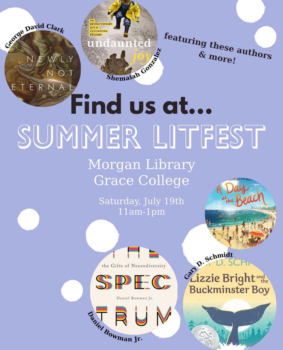 Come visit me at the Summer LitFest in Winona Lake, IN! Thank you to The Wordhouse Books!