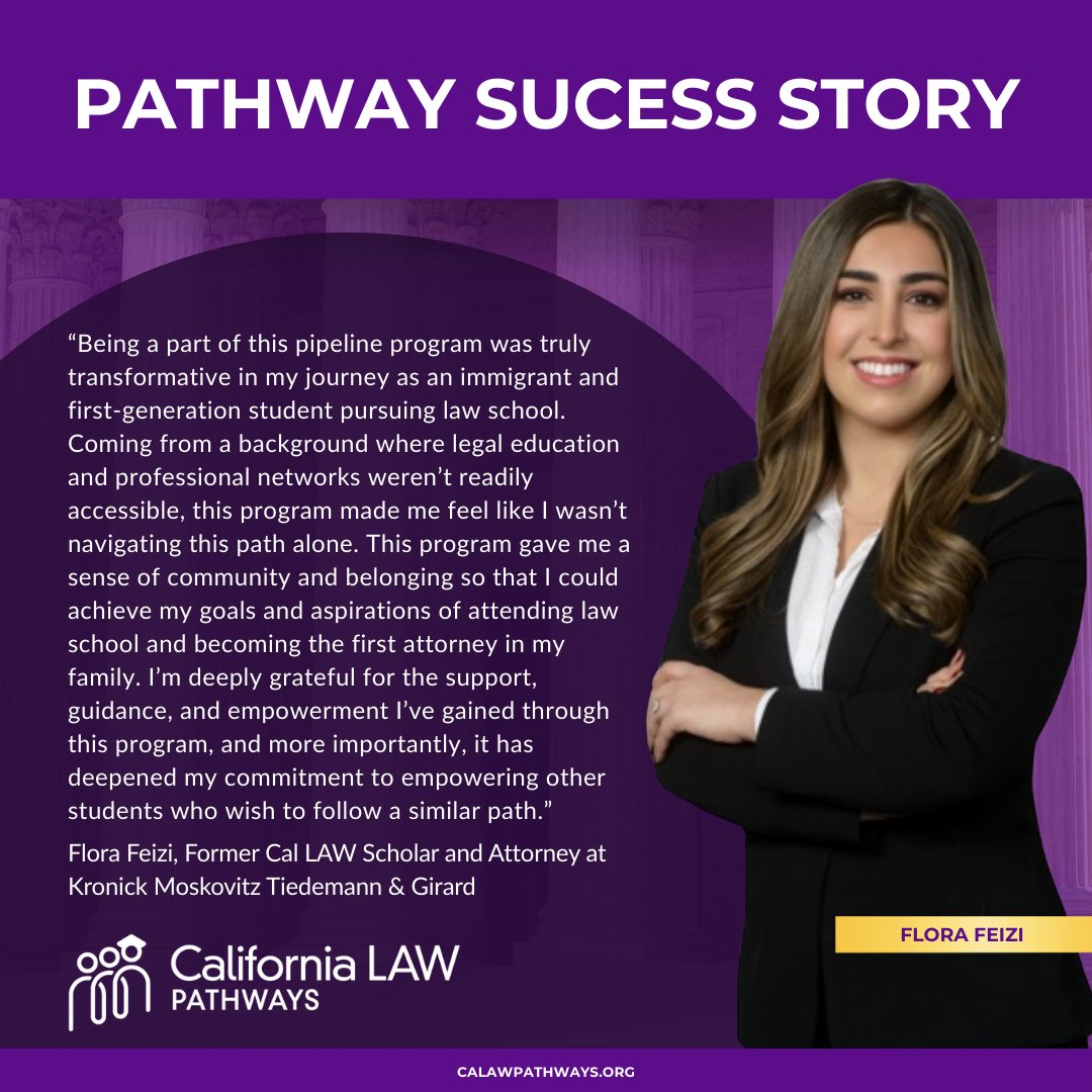 CaLAWpathways's tweet image. Success stories, such as this one highlight the initiative’s profound impact on advancing educational equity and opening pathways to legal careers for historically underrepresented students across California. 🌟
#PathwaysToLaw #Calawpathways #Equity