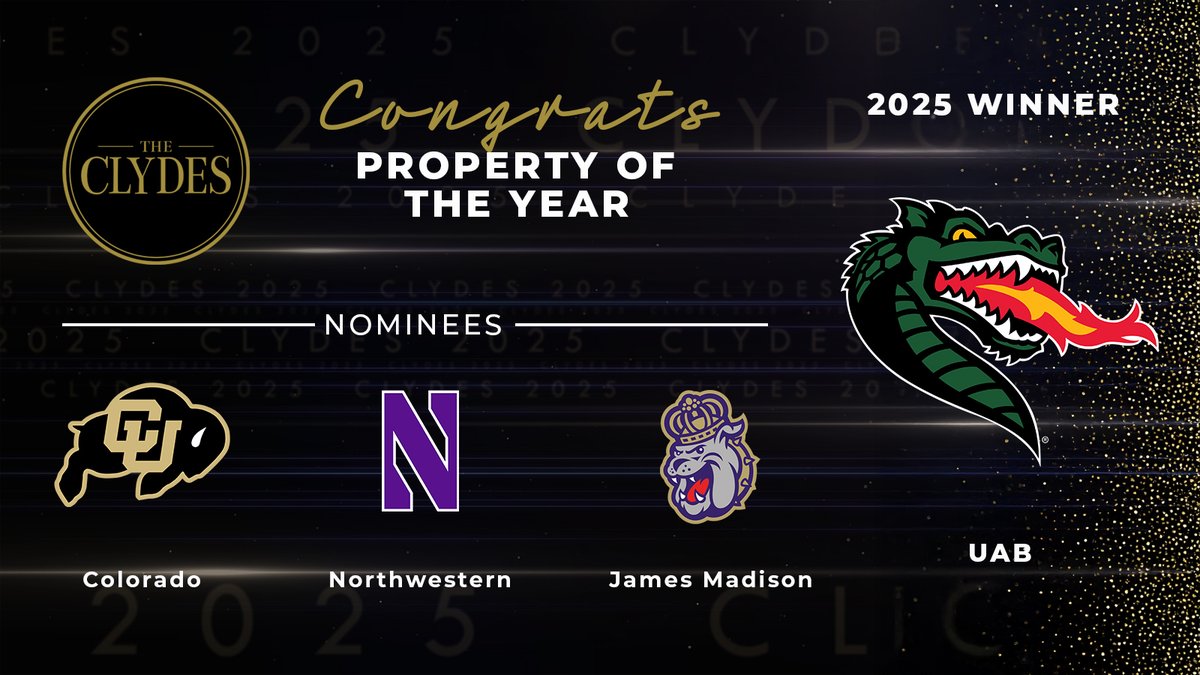 Blazer Sports Properties is honored to be selected as the 2025 Learfield Property of the Year!

Thank you to all of our UAB athletic department colleagues &amp; corporate partners who made this possible!

Go Blazers! | <a href="/Learfield/">LEARFIELD</a>