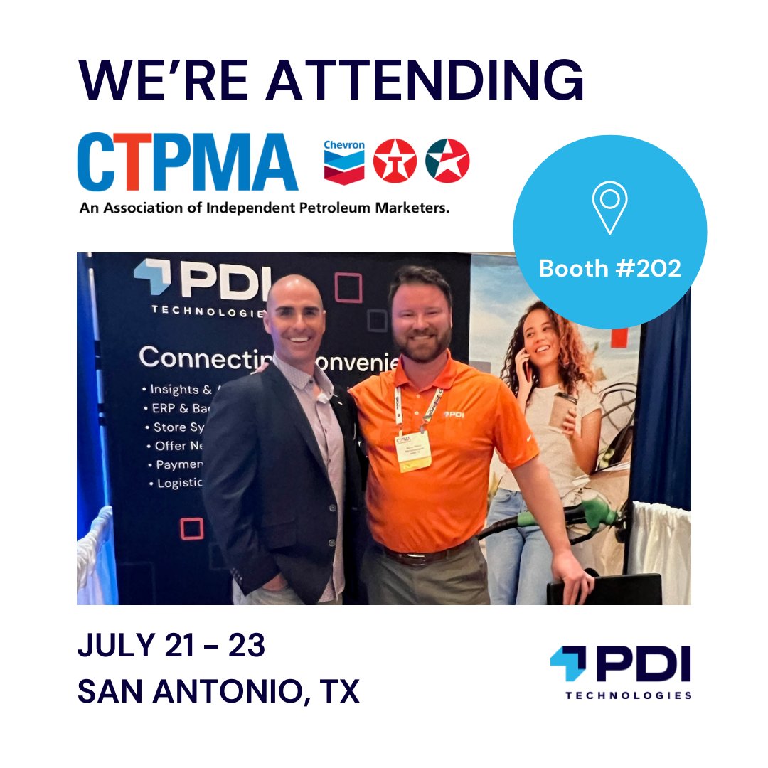 Our team is headed to CTPMA 2025! 🎉 Catch Aaron Walsh and Matthew Mossotti at the show from July 21–23. We're excited to connect, share insights, and talk all things petroleum marketing. Stop by booth #202 to meet our experts — we’d love to chat! bit.ly/4lOgpVr