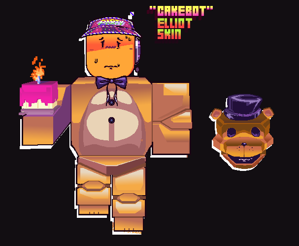 I also did this! Yes, yes! Based on Cakebear from FNAF/Ourple 

#Forsaken #FNAF #ForsakenRoblox
