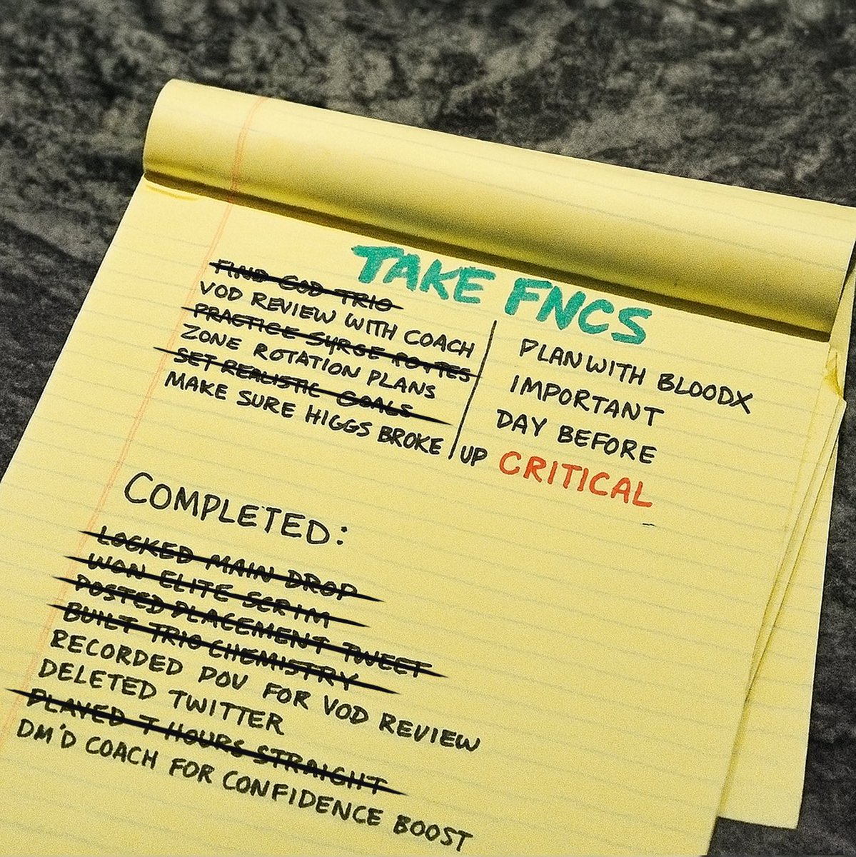 The trio is PRIMED…

Higgs is single. (kinda)
Zo is LOCKED in.
Clix grinding off stream.

TAKE FNCS 🦉🏆