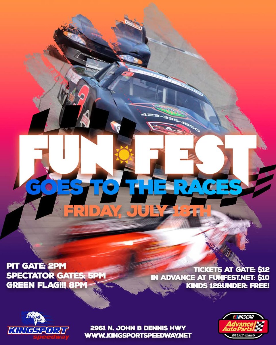 Kingsport Speedway (@kpspeedway) on Twitter photo We're back, baby
And so is FunFest!!!!! For the first time in nearly a decade!!!
Pray the rain holds off. We need some racing!!
<a href="/NASCARRegional/">NASCAR Regional</a> <a href="/PRNAtTheTrack/">PRN At The Track</a> <a href="/deezlugnutz/">Deez Lug Nutz Podcast</a> <a href="/LMSCUpdates/">LMSC Updates</a> We're back, baby
And so is FunFest!!!!! For the first time in nearly a decade!!!
Pray the rain holds off. We need some racing!!
<a href="/NASCARRegional/">NASCAR Regional</a> <a href="/PRNAtTheTrack/">PRN At The Track</a> <a href="/deezlugnutz/">Deez Lug Nutz Podcast</a> <a href="/LMSCUpdates/">LMSC Updates</a>