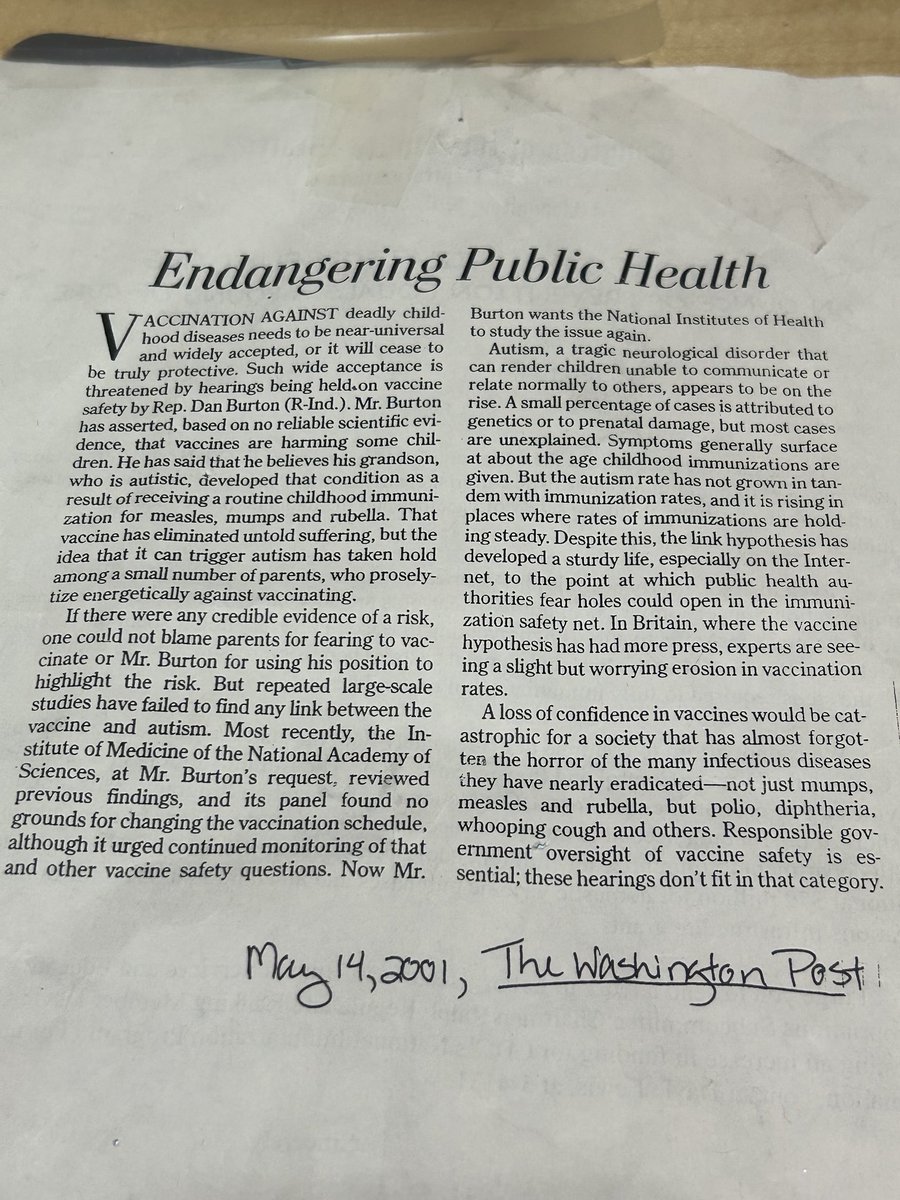 Sarah āget vaxxed!ā Despres (@sarahdespres) on Twitter photo This is a ā¦<a href="/washingtonpost/">The Washington Post</a>ā© editorial I have carried with me for over 24 years. Itās sad to think that even tho the science is even stronger now proving the value of vaccines, the risk of this dangerous rhetoric has only grown. This is a ā¦<a href="/washingtonpost/">The Washington Post</a>ā© editorial I have carried with me for over 24 years. Itās sad to think that even tho the science is even stronger now proving the value of vaccines, the risk of this dangerous rhetoric has only grown.