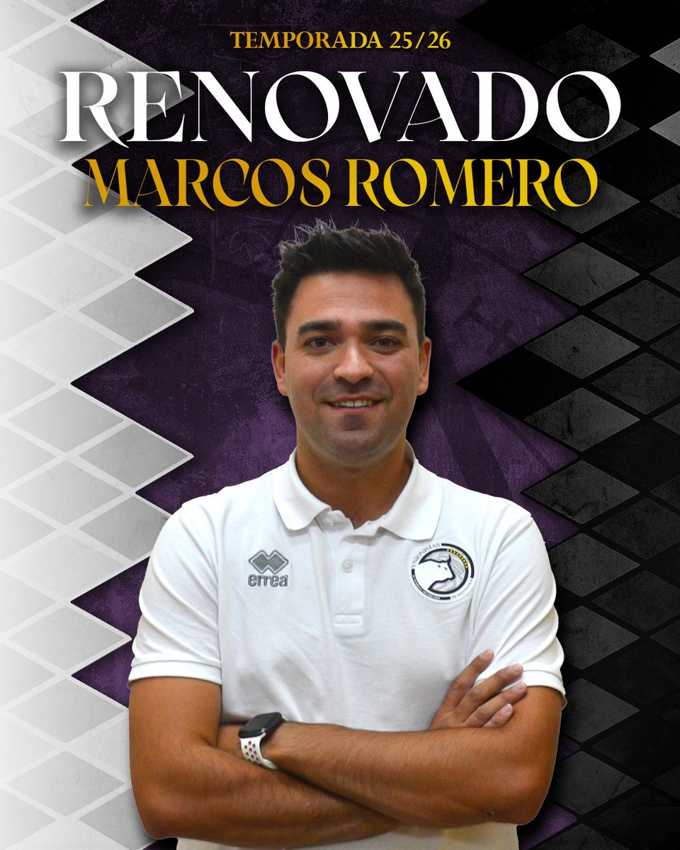 📌 𝗥𝗘𝗡𝗢𝗩𝗔𝗗𝗢 | Marcos Romero continuará siendo el segundo entrenador y preparador físico tras su magnífico primer año junto con Óscar. 

👏 ¡Gracias por tu deseo y compromiso para seguir en el proyecto!

#Irreductibles ⚔️⚪⚫🟣