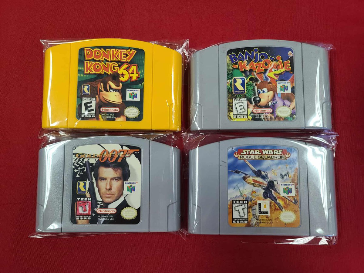 BigRedsRetroGmz's tweet image. N64 games tend to trickle in, while NES games are usually a dang tsunami. But that's ok. We love them both.
#Nintendo #NES #N64 #DonkeyKong #StarWars #TMNT #Batman #BattleToads #RenAndStimpy #Castlevania #PhysicalMedia #RETROGAMING #retrogames