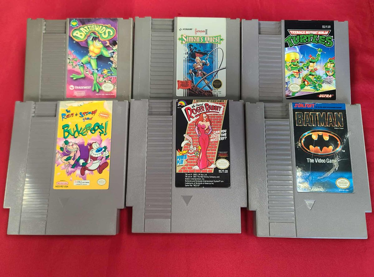 BigRedsRetroGmz's tweet image. N64 games tend to trickle in, while NES games are usually a dang tsunami. But that's ok. We love them both.
#Nintendo #NES #N64 #DonkeyKong #StarWars #TMNT #Batman #BattleToads #RenAndStimpy #Castlevania #PhysicalMedia #RETROGAMING #retrogames
