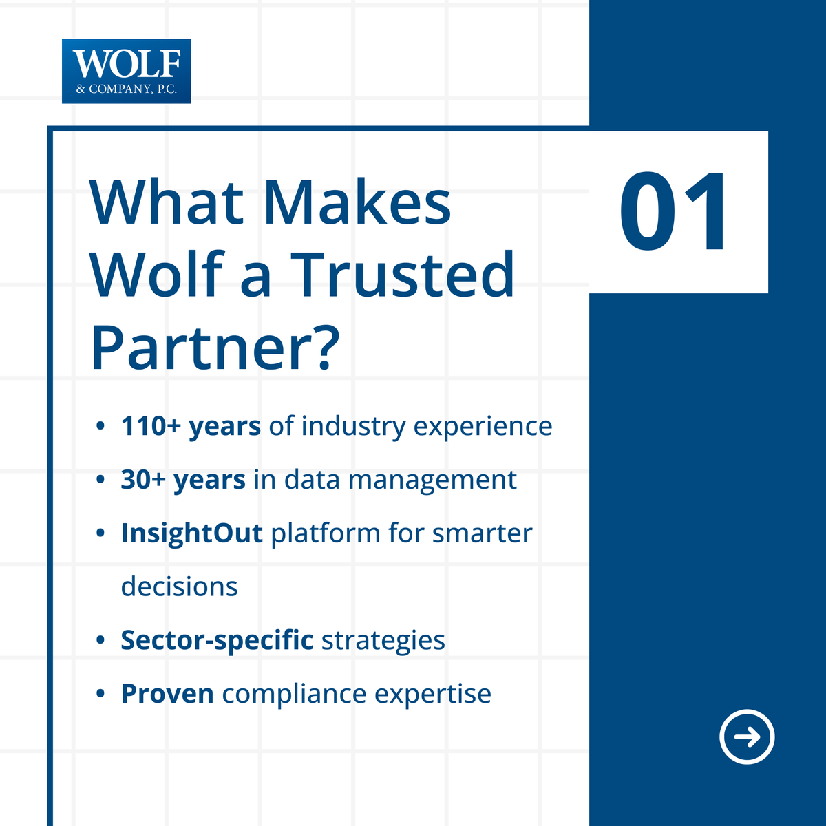 wolfandcompany's tweet photo. Why do clients trust Wolf Data Solutions? 🤔 We pride ourselves on being more than just a service provider – we’re a trusted advisor. Our clients rely on us to manage their data with precision to streamline operations & data accuracy, while providing actionable insights.

Discover why organizations across industries trust us with their most valuable asset – their data.  
👉 https://t.co/gGykWSajuW