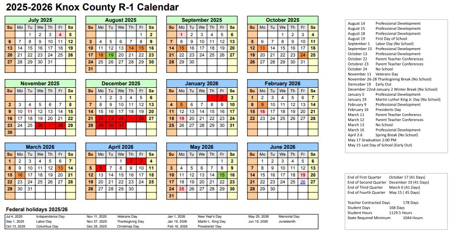2025-2056 School Calendar
