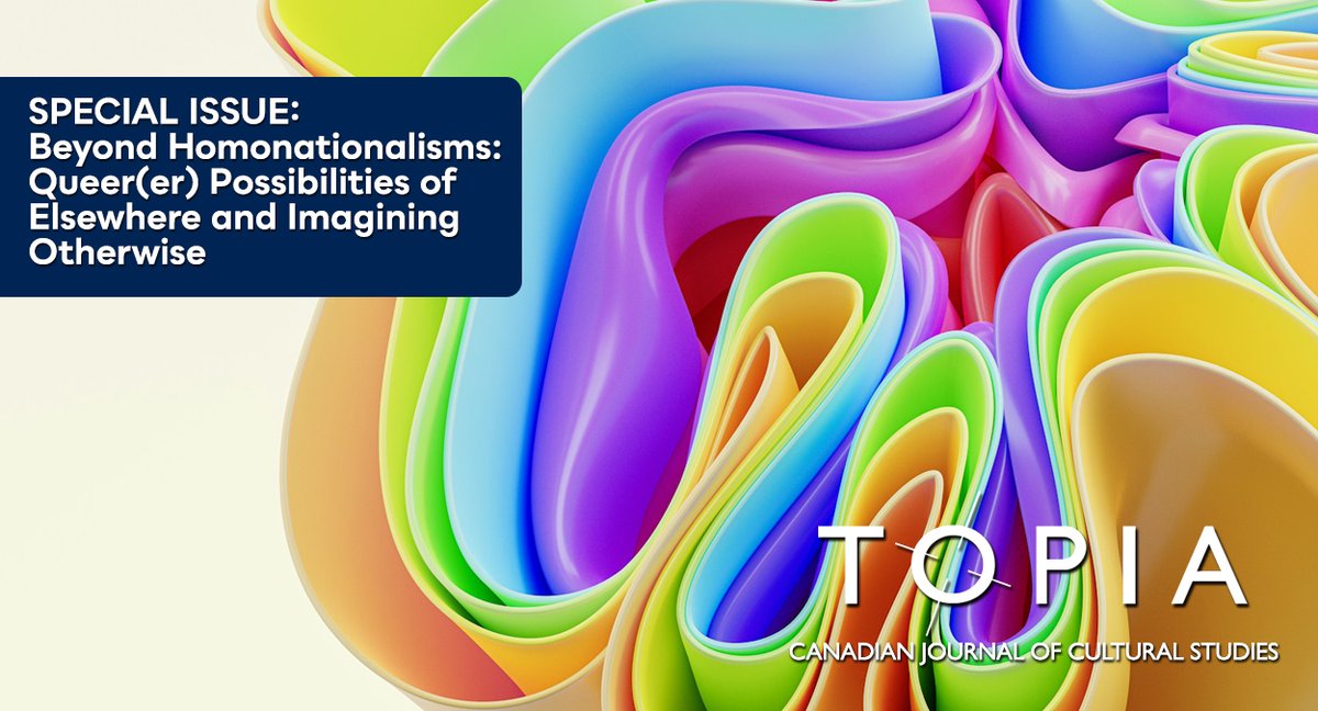 The latest issue of TOPIA: Canadian Journal of Cultural Studies explores the impacts of western #activist ideals on the subjectivities of queer and trans of colour organizers within Toronto, Ontario. Read “I don’t feel like an activist" in TOPIA 50: bit.ly/topia50-e
