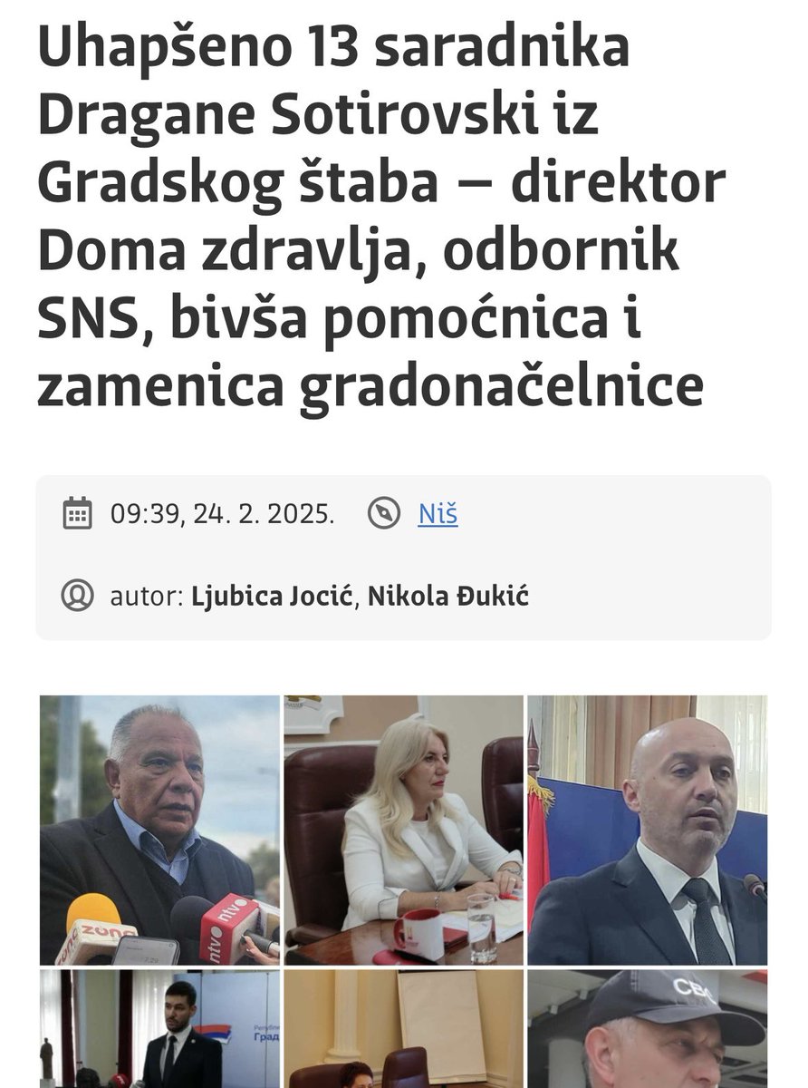 tamaratamara's tweet image. 5 meseci kasnije: 

Od njih 13, jedan dobio orden, jedan postao predsednik fudbalskog kluba, jedan i dalje SNS odbornik, četvoro i dalje direktori javnih ustanova i preduzeća.