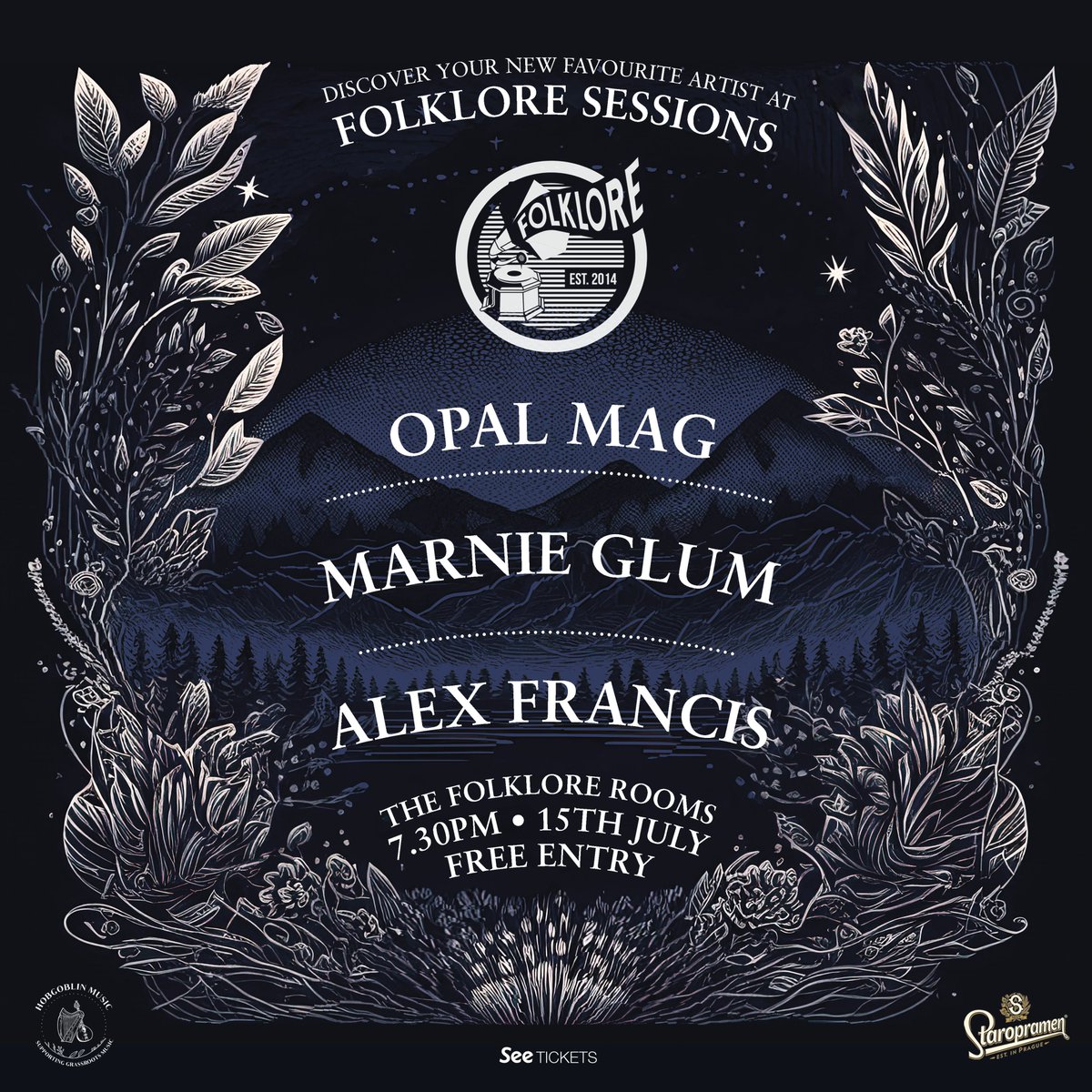 Folklore Sessions (@folkloresession) on Twitter photo TOMORROW... TUESDAY 15TH...
The Folklore Monthly showcase returns to <a href="/folklorerooms/">The Folklore Rooms</a> 🖤
FREE ENTRY | DOORS OPEN 7.30PM
DRINK DEALS | 18+
C U THERx TOMORROW... TUESDAY 15TH...
The Folklore Monthly showcase returns to <a href="/folklorerooms/">The Folklore Rooms</a> 🖤
FREE ENTRY | DOORS OPEN 7.30PM
DRINK DEALS | 18+
C U THERx